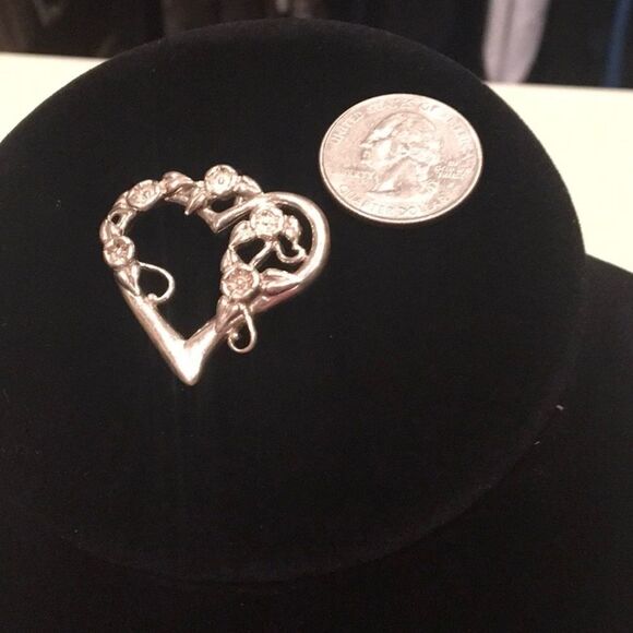 Sterling Silver Heart  Pendant - Picture 3 of 3